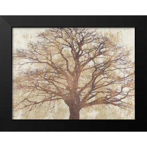 Sacred Oak Black Modern Wood Framed Art Print by Aprile, Alessio