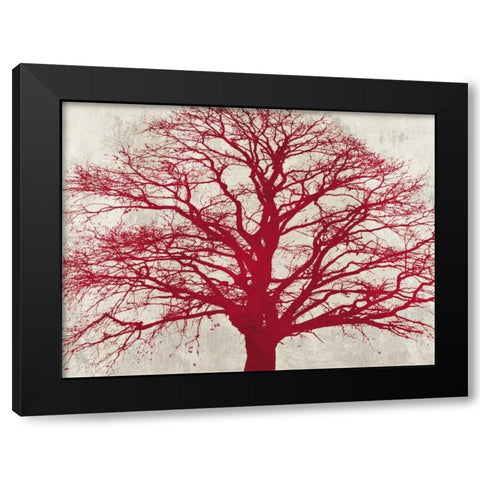 Purple Oak Black Modern Wood Framed Art Print with Double Matting by Aprile, Alessio