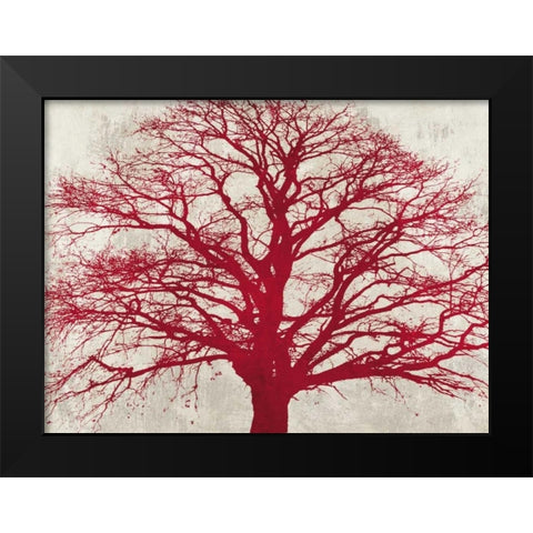 Purple Oak Black Modern Wood Framed Art Print by Aprile, Alessio
