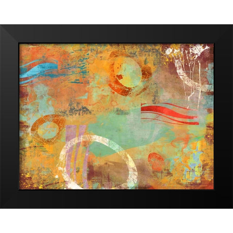Funny Games Black Modern Wood Framed Art Print by King, Amber