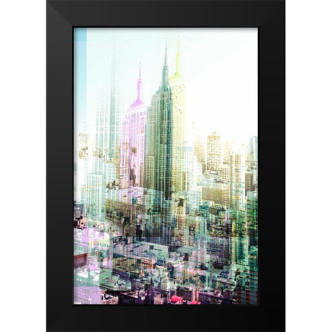 Empire State Building Multiexposure I  Black Modern Wood Framed Art Print by Berry, Peter