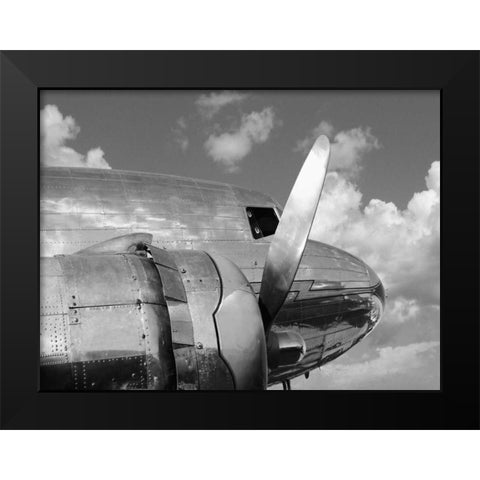 Propeller Black Modern Wood Framed Art Print by Gasoline Images