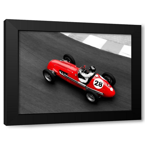 Historical race car at Grand Prix de Monaco Black Modern Wood Framed Art Print with Double Matting by Seyfferth, Peter