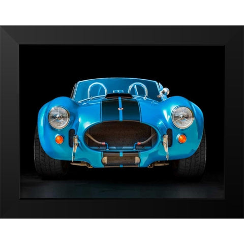 Shelby Cobra Black Modern Wood Framed Art Print by Gasoline Images