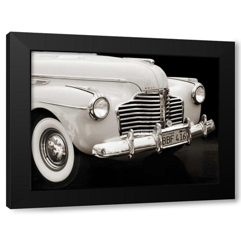 1947 Buick Roadmaster Convertible Black Modern Wood Framed Art Print by Gasoline Images