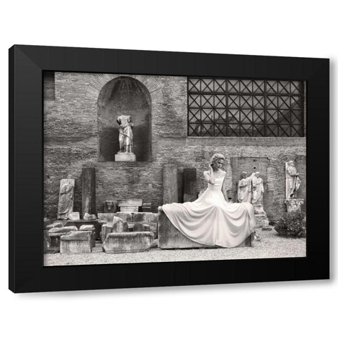 Thermae Diocletiani- Rome Black Modern Wood Framed Art Print by Haute Photo Collection