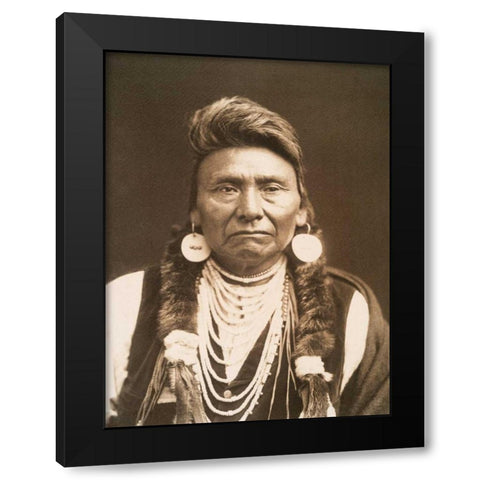 Chief Joseph- Nez Perce- 1900 Black Modern Wood Framed Art Print by Anonymous