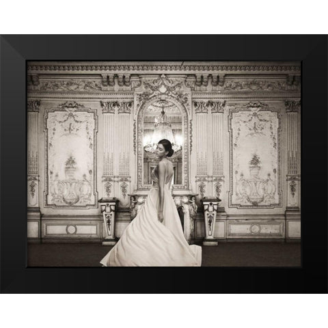 At the Palace Black Modern Wood Framed Art Print by Haute Photo Collection