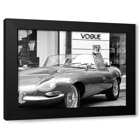 En Vogue Black Modern Wood Framed Art Print with Double Matting by Lauren Julian