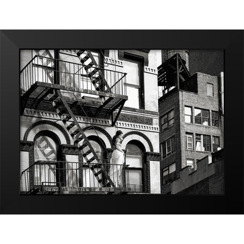 TriBeCa Beauty, NYC Black Modern Wood Framed Art Print by Lauren, Julian
