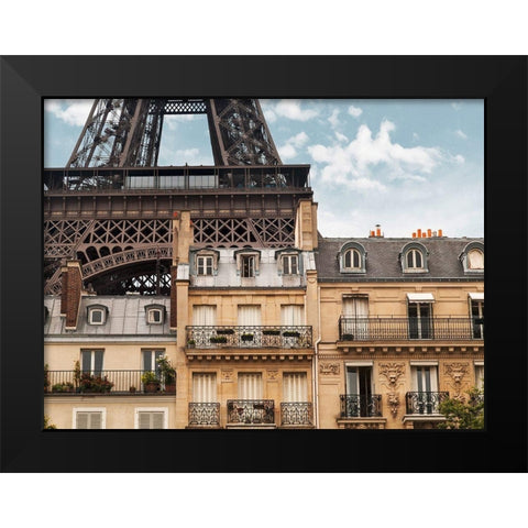 Parisienne architectures Black Modern Wood Framed Art Print by Pangea Images