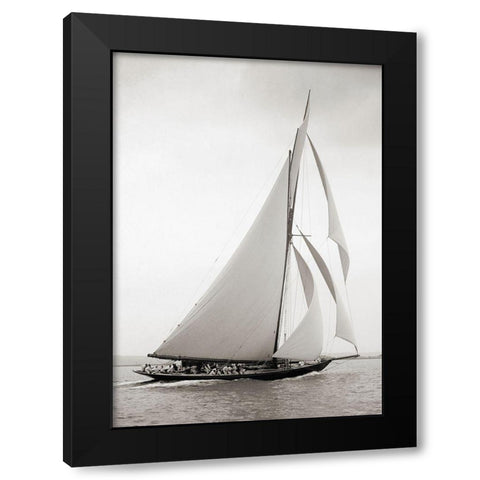 Britannia Black Modern Wood Framed Art Print by Anonymous