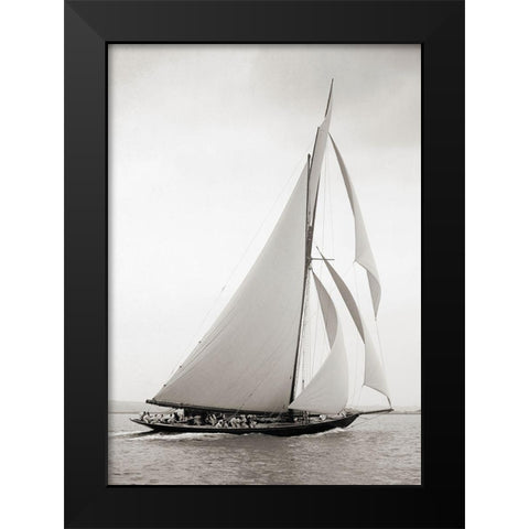 Britannia Black Modern Wood Framed Art Print by Anonymous