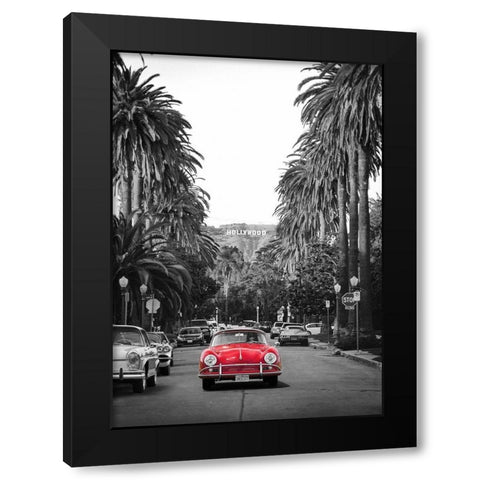 Boulevard in Hollywood Black Modern Wood Framed Art Print with Double Matting by Gasoline Images