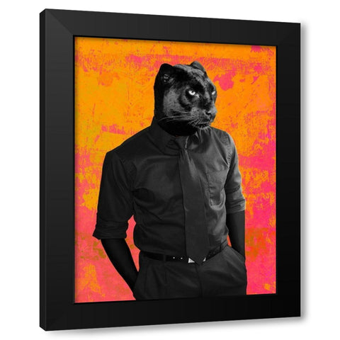 Dark Knight - Pop Version Black Modern Wood Framed Art Print by VizLab