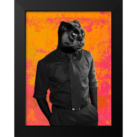 Dark Knight - Pop Version Black Modern Wood Framed Art Print by VizLab