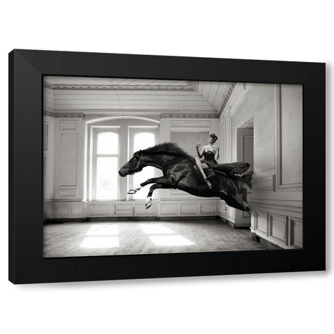 Aperitif - BW Black Modern Wood Framed Art Print by Lauren, Julian