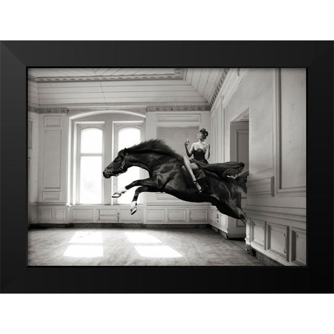 Aperitif - BW Black Modern Wood Framed Art Print by Lauren, Julian