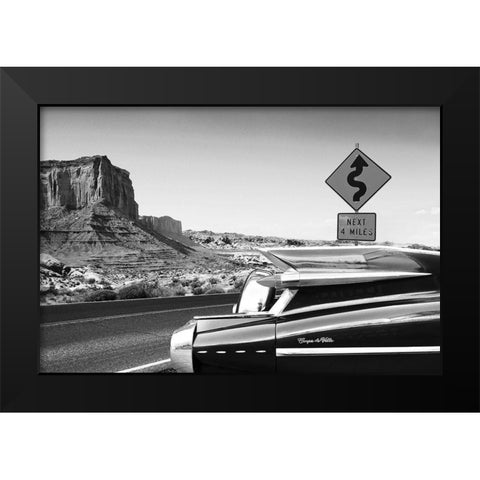 Coupe de Ville - BW Black Modern Wood Framed Art Print by Gasoline Images