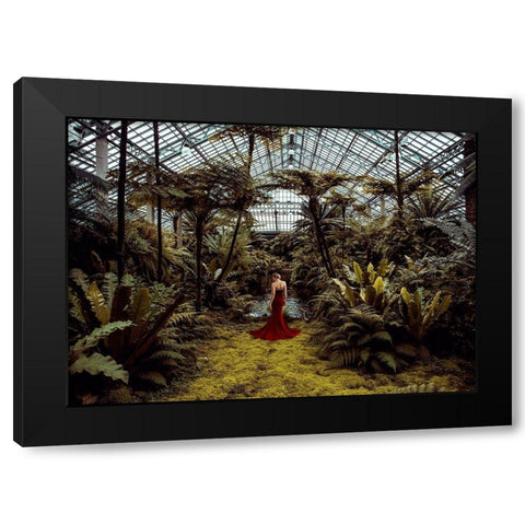 Unconventional Womenscape #2-Jardin dHiver Black Modern Wood Framed Art Print with Double Matting by Lauren, Julian