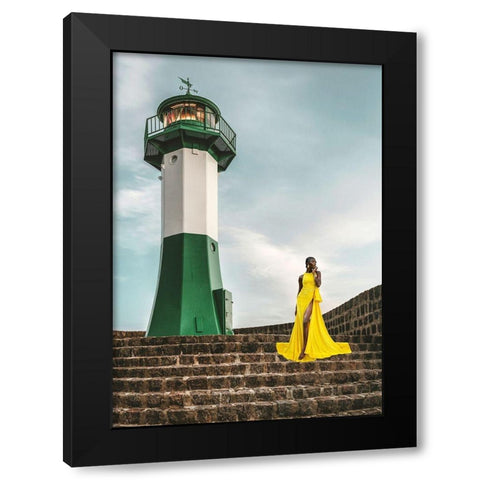 Unconventional Womenscape #3 Black Modern Wood Framed Art Print with Double Matting by Lauren, Julian