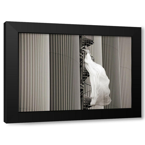 Unconventional Womenscape #5 (BW) Black Modern Wood Framed Art Print by Lauren, Julian