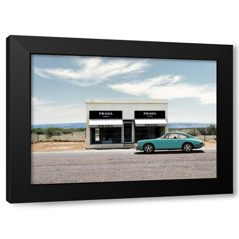 Marfa-Texas Black Modern Wood Framed Art Print by Lauren, Julian