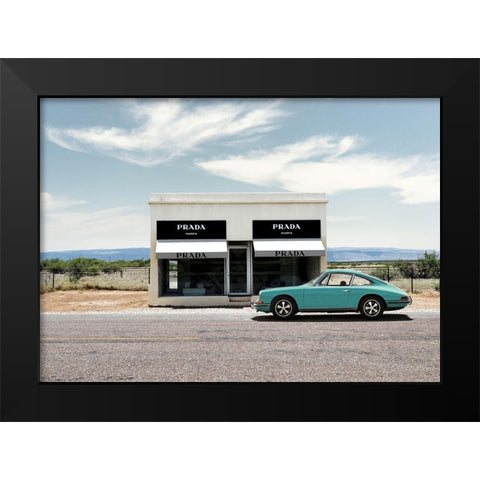Marfa-Texas Black Modern Wood Framed Art Print by Lauren, Julian