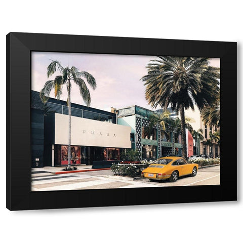 Rodeo Drive-Beverly Hills-California Black Modern Wood Framed Art Print with Double Matting by Lauren, Julian