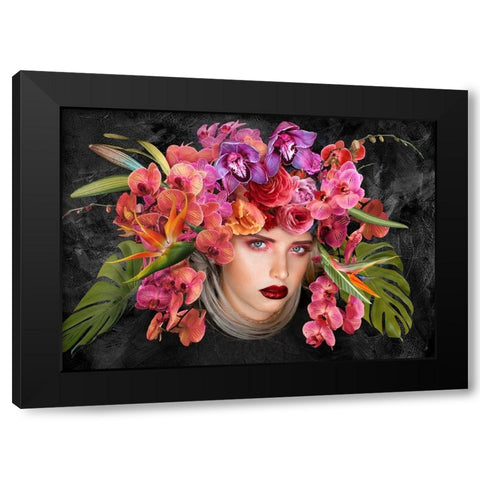 Gaia Black Modern Wood Framed Art Print by Lauren, Julian