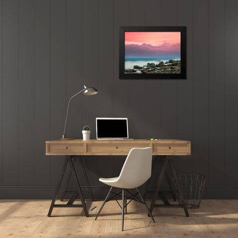 Pastel Morning Black Modern Wood Framed Art Print by Pangea Images
