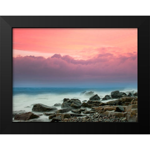 Pastel Morning Black Modern Wood Framed Art Print by Pangea Images
