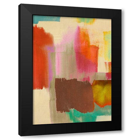 Colorful Sensation I Black Modern Wood Framed Art Print with Double Matting by Rivieri, Asia