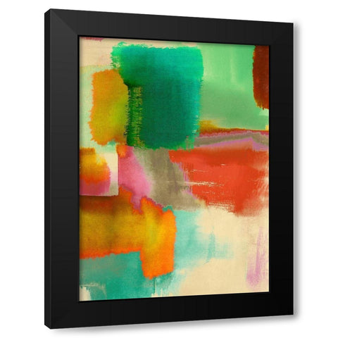 Colorful Sensation II Black Modern Wood Framed Art Print by Rivieri, Asia