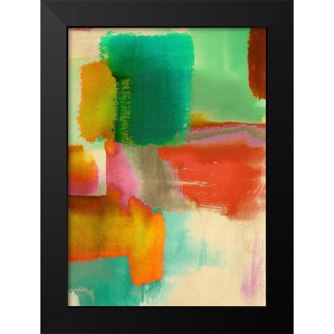 Colorful Sensation II Black Modern Wood Framed Art Print by Rivieri, Asia