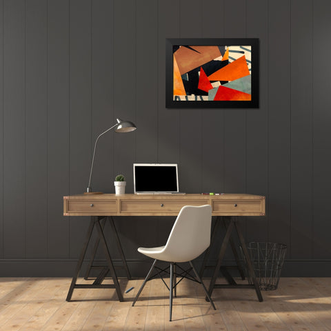 Spirit of BeBop Black Modern Wood Framed Art Print by Bacci, Leonardo