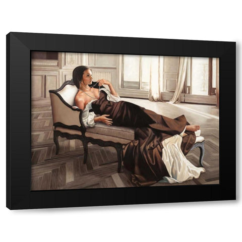 Appassionata Black Modern Wood Framed Art Print by Benson, Pierre