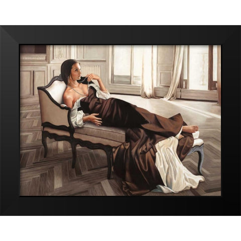 Appassionata Black Modern Wood Framed Art Print by Benson, Pierre