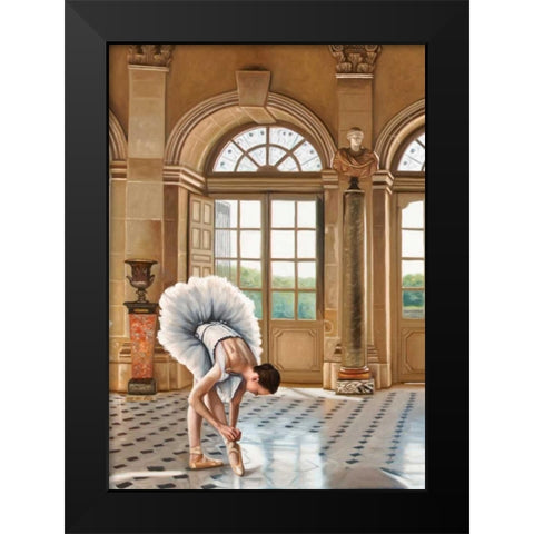 In the Grand Palace I - detail Black Modern Wood Framed Art Print by Benson, Pierre