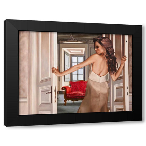 The room Black Modern Wood Framed Art Print with Double Matting by Benson, Pierre