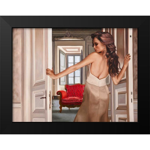 The room Black Modern Wood Framed Art Print by Benson, Pierre