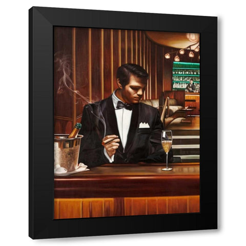Night Out I Black Modern Wood Framed Art Print by Benson, Pierre