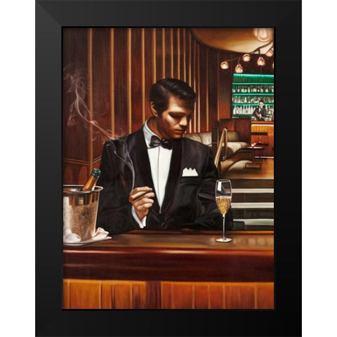 Night Out I Black Modern Wood Framed Art Print by Benson, Pierre