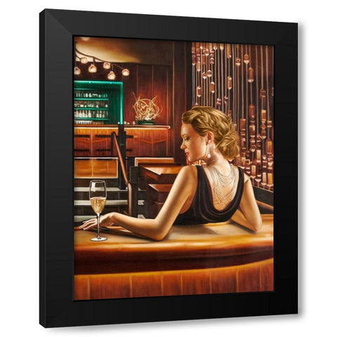 Night Out II Black Modern Wood Framed Art Print by Benson, Pierre