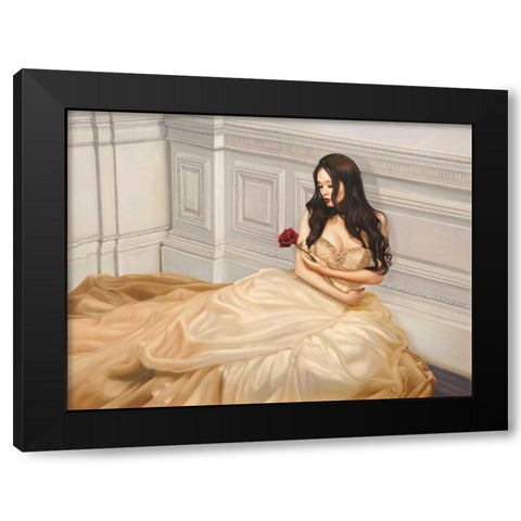 My Beloved One Black Modern Wood Framed Art Print by Benson, Pierre
