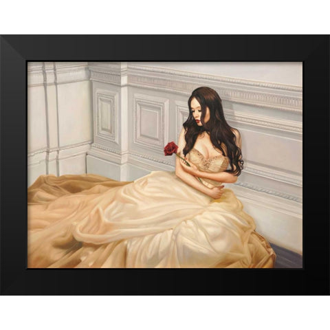 My Beloved One Black Modern Wood Framed Art Print by Benson, Pierre