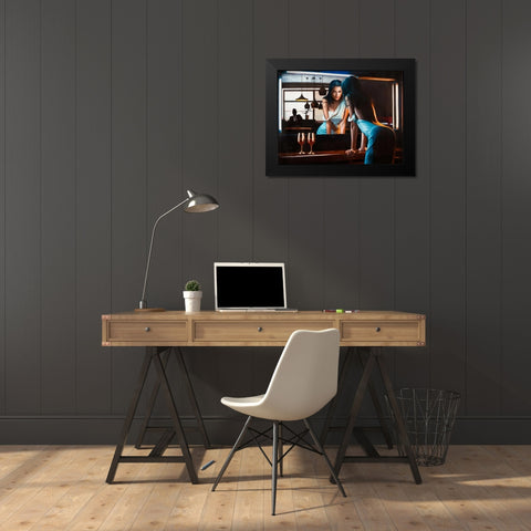 Stillness in Time Black Modern Wood Framed Art Print by Benson, Pierre