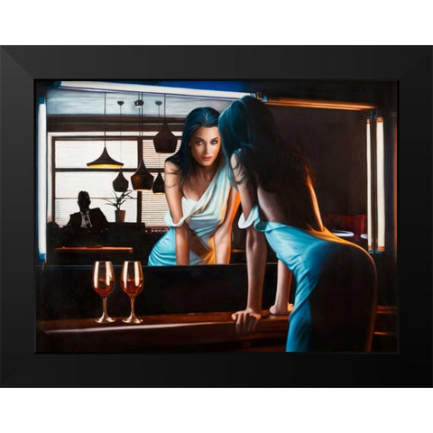 Stillness in Time Black Modern Wood Framed Art Print by Benson, Pierre