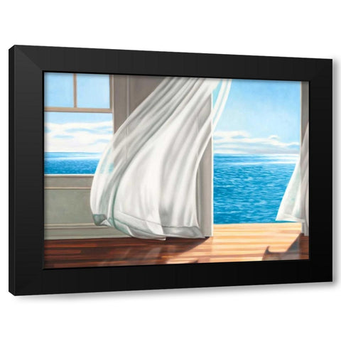 Ocean Escape (detail) Black Modern Wood Framed Art Print with Double Matting by Benson, Pierre