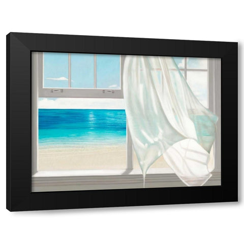 Emerald Seascape  (detail) Black Modern Wood Framed Art Print with Double Matting by Benson, Pierre